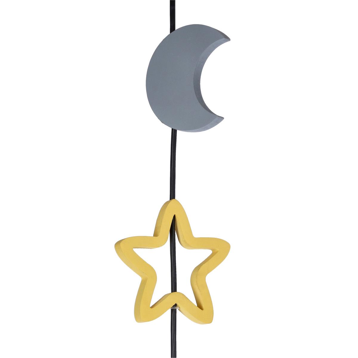 Kinderhängeleuchte 33-24435 Trio Sss - Goldfarben/Weiß, Basics, Holzwerkstoff/Metall (100/15/100cm)