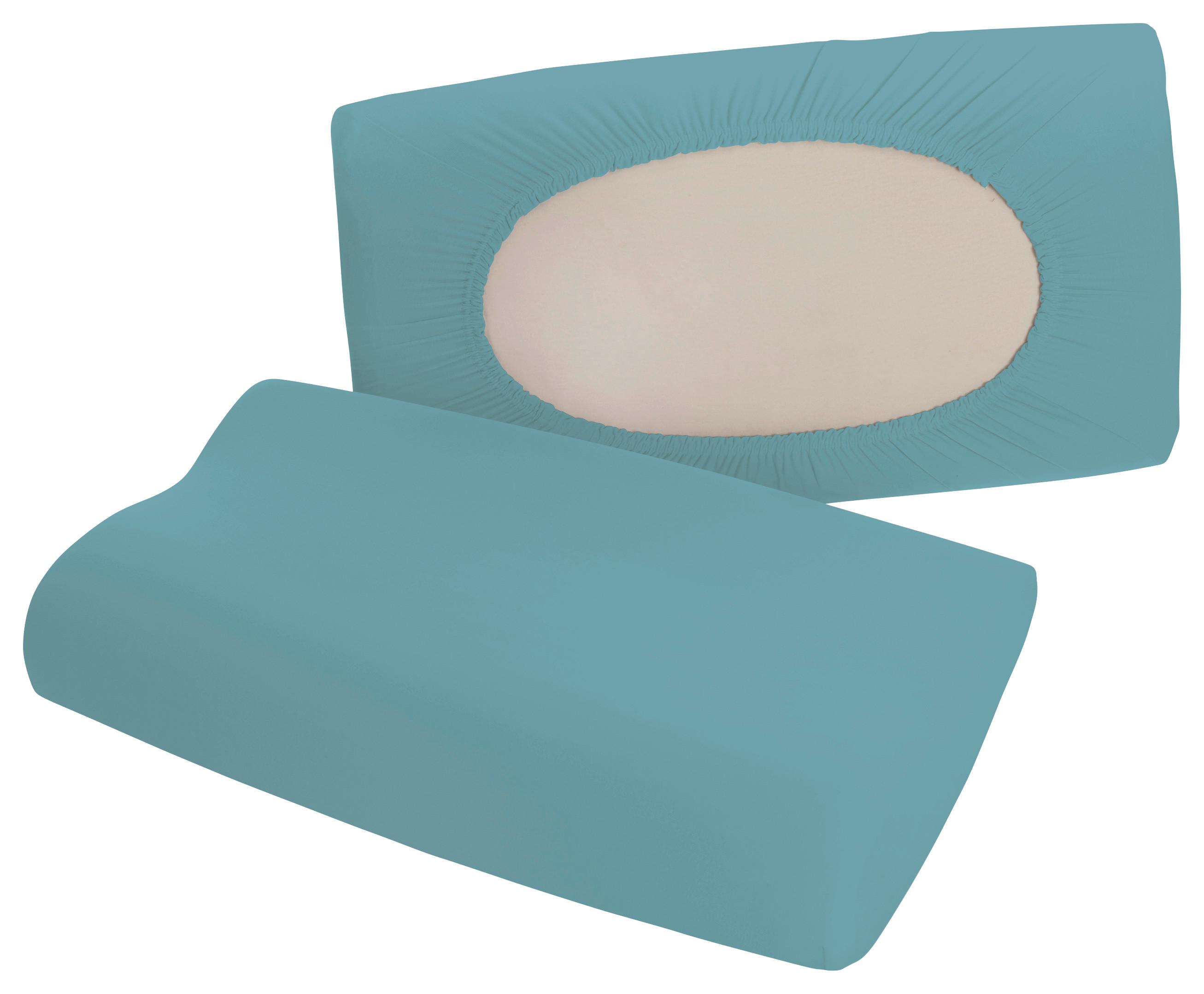 Polsterbezug Pure Flexible - Petrol, Basics, Textil (40-70/40-90cm) - Schlafgut