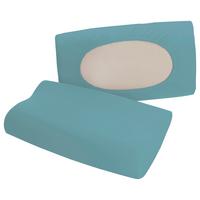 Polsterbezug Pure Flexible - Petrol, Basics, Textil (40-70/40-90cm) - Schlafgut