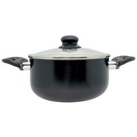 Főzőedény Edda - fekete/áttetsző, Konventionell, műanyag/Üveg (24/11,5cm) - Luca Bessoni