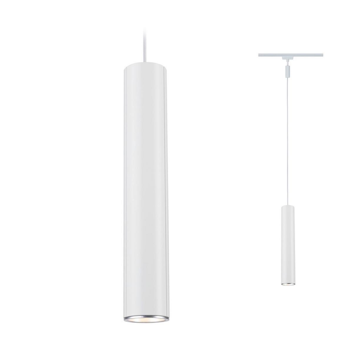 Schienensystem Urail Hängeleuchte 96817 Chromfarben - Chromfarben/Weiß, Basics, Metall (6,5/38,3cm) - Paulmann