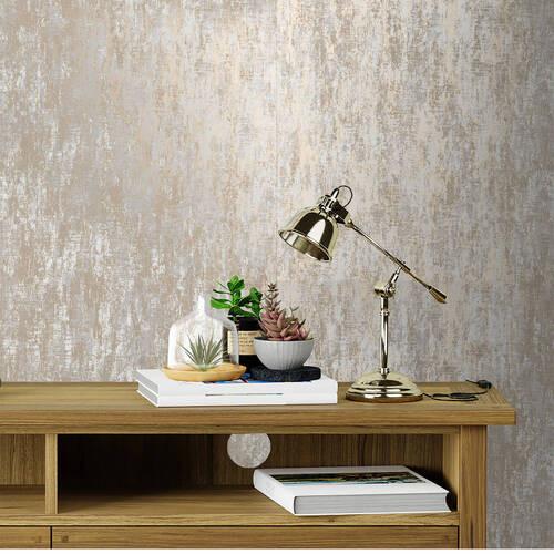 Vliestapete Whinfell - Champagner, Basics, Papier/Kunststoff (52/1000cm)