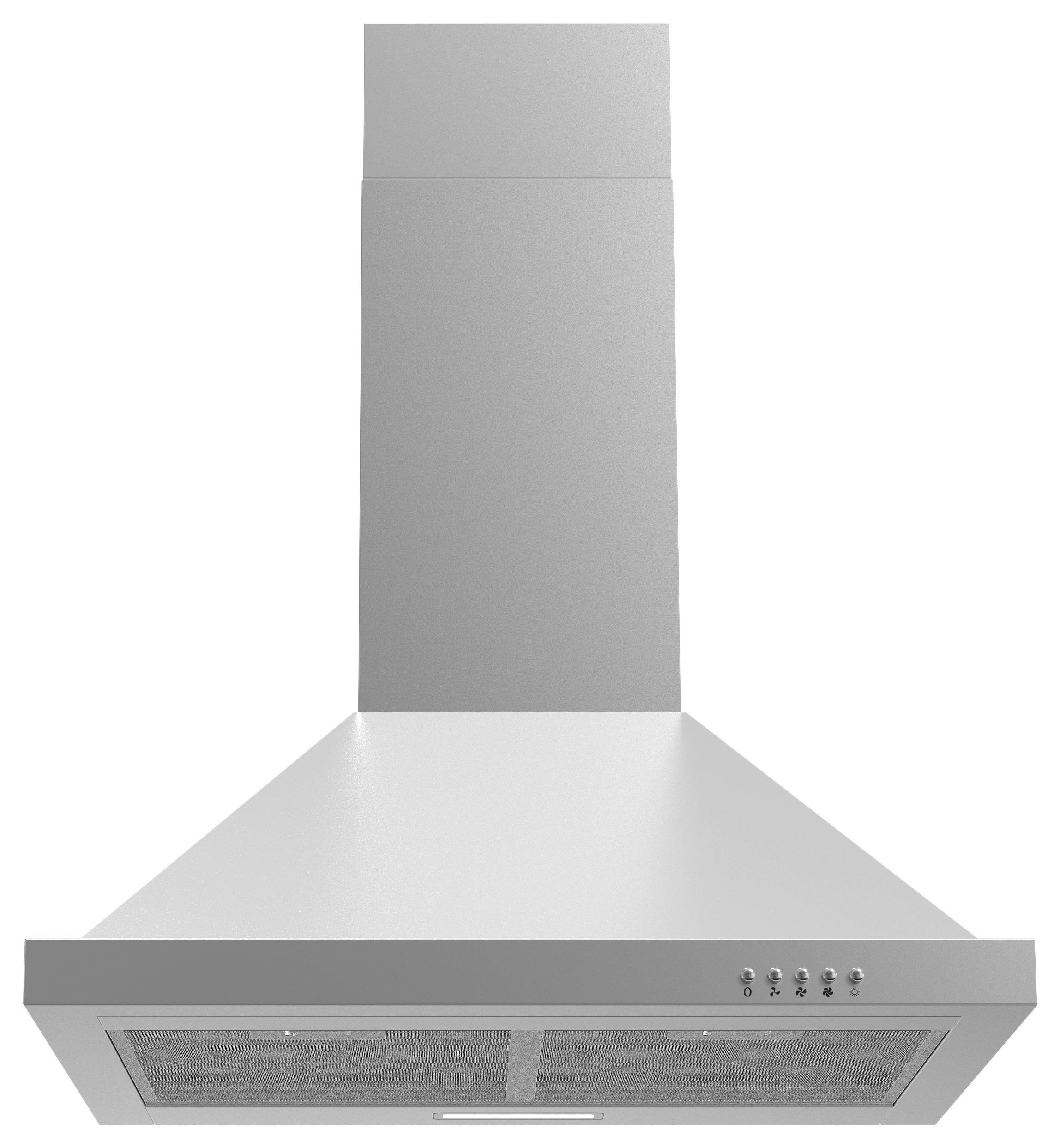 Dunstabzugshaube 6090v - Edelstahlfarben, Basics, Metall (60/66-103/50cm) - PKM