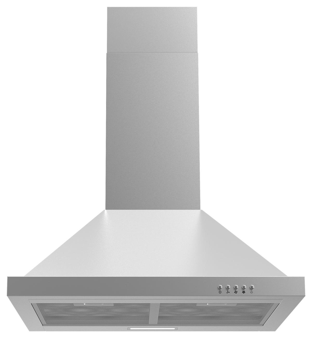 Dunstabzugshaube 6090v - Edelstahlfarben, Basics, Metall (60/66-103/50cm) - PKM