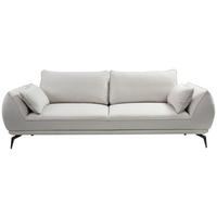 3-Sitzer-Sofa Cavo, Creme B: 249 cm - Creme/Schwarz, MODERN, Textil (249/86/118cm) - MID.YOU