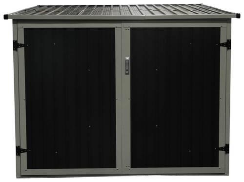 Fahrradgarage Fahrradgarage und Aufbew. Box - Anthrazit, Basics, Metall (203/158/200cm)