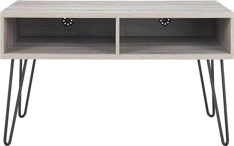 LOWBOARD Owen Grau Eichefarben - Eichefarben/Eiche grau, Design, Papier/Holzwerkstoff (107/63/50cm) - MID.YOU