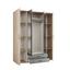 Drehtürenschrank mit Spiegel 159,6cm Chicago, Eiche Dekor - Eichefarben/Anthrazit, Basics, Glas/Holzwerkstoff (159,3/196,3/53,5cm) - MID.YOU Drehtürenschrank mit Spiegel 159,6cm Chicago, Eiche Dekor - Eichefarben/Anthrazit, Basics, Glas/Holzwerkstoff (159,3/196,3/53,5cm) - MID.YOU
