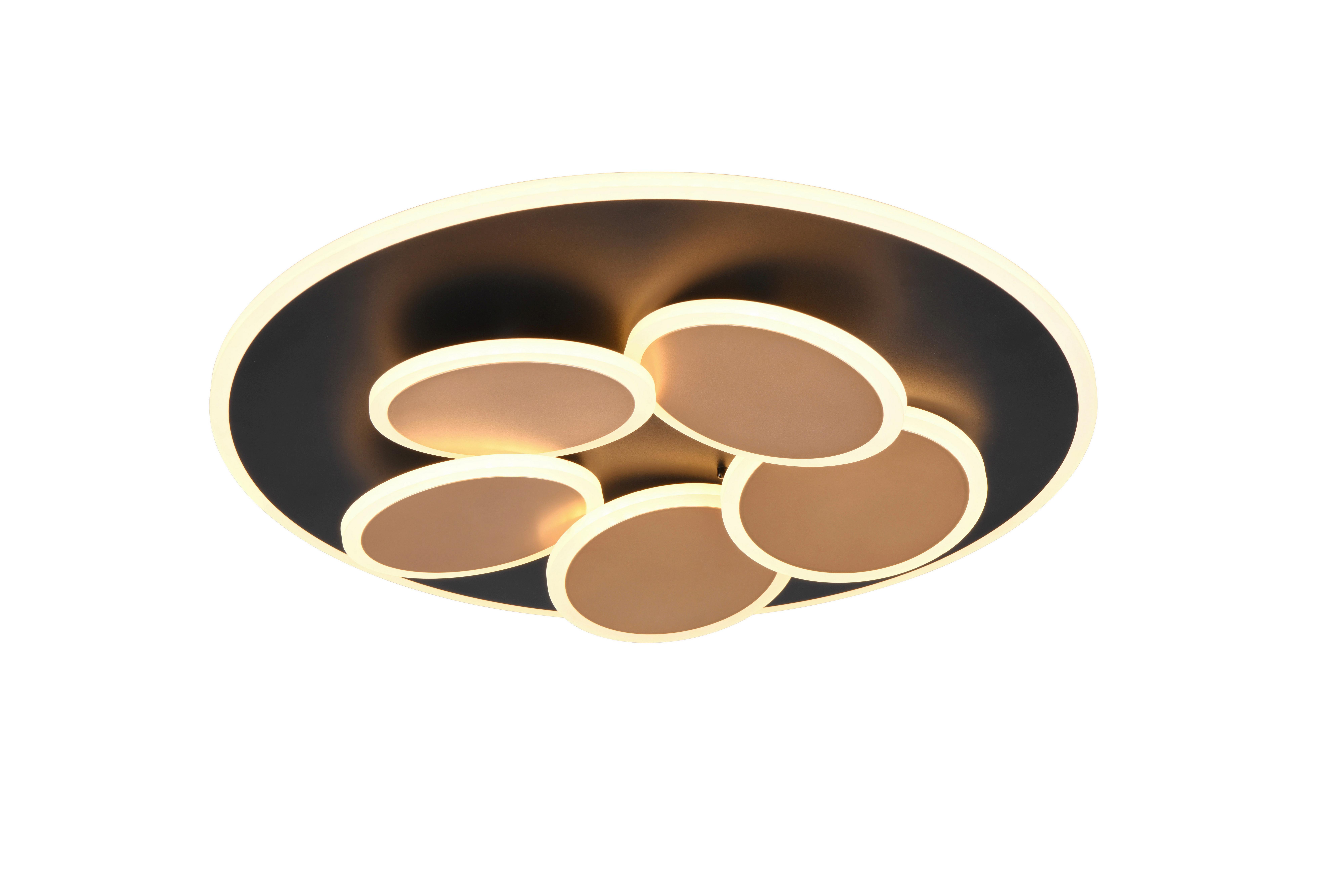 LED-Deckenleuchte 653210680 Mandala - Goldfarben/Schwarz, Design, Metall (49/7.5cm) - Trio Leuchten