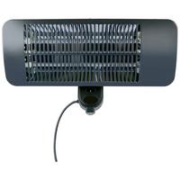 Terrassenstrahler Patio Heater Wall  650-2000w - Schwarz, Basics, Metall (50/19,5/11cm)