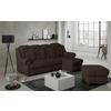 Ecksofa Boston Braun Chenille - Schwarz/Braun, KONVENTIONELL, Textil (262/165cm) - Livetastic