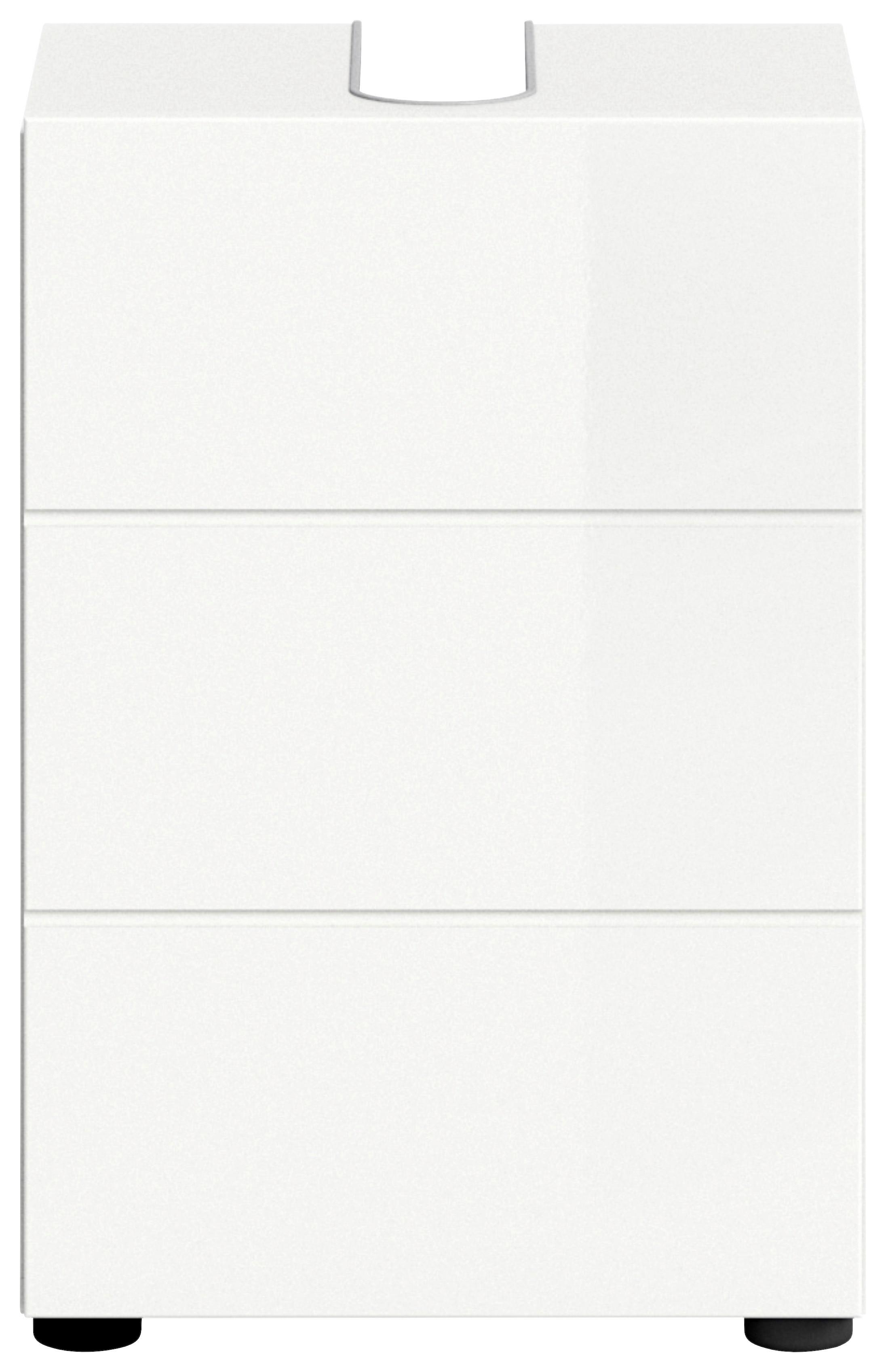 Waschbeckenunterschrank Vira - Weiß Hochglanz/Weiß, MODERN, Holzwerkstoff (38/56/34cm) - MID.YOU