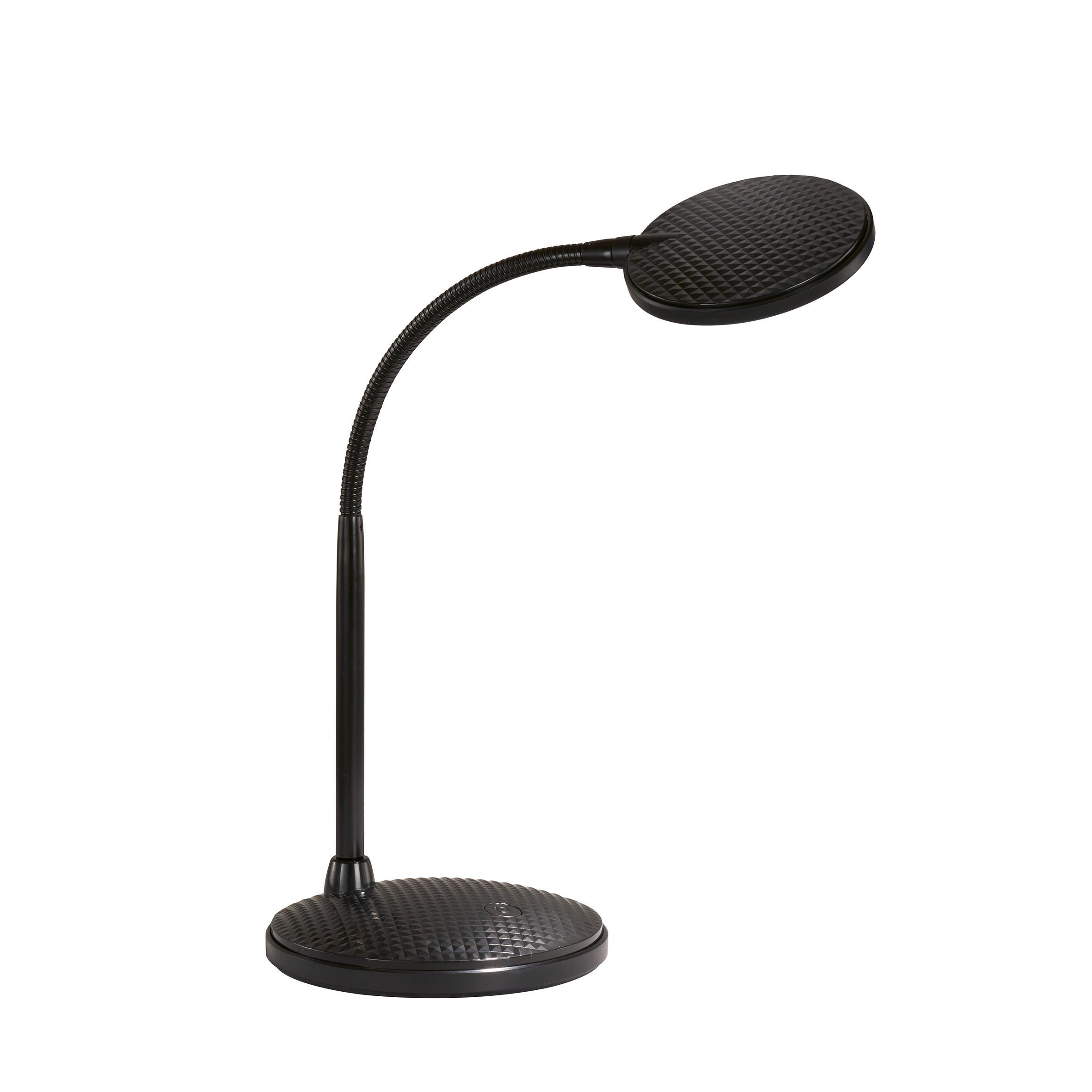 LED-Schreibtischleuchte Work Schwarz Sandfarben B: 14,5 cm - Sandfarben/Schwarz, KONVENTIONELL, Kunststoff/Metall (22/14,5/36,5cm) - Fischer & Honsel