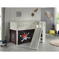 SPIELBETT SCOTT - Weiß/Naturfarben, ROMANTIK / LANDHAUS, Holz (90/200cm) - Vipack