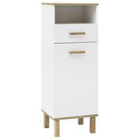 Midischrank mit Lade Padua B: 40,4 cm Weiß/Eiche Dekor - Eichefarben/Weiß, MODERN, Holzwerkstoff (40,4/114,5/35,0cm) - MID.YOU