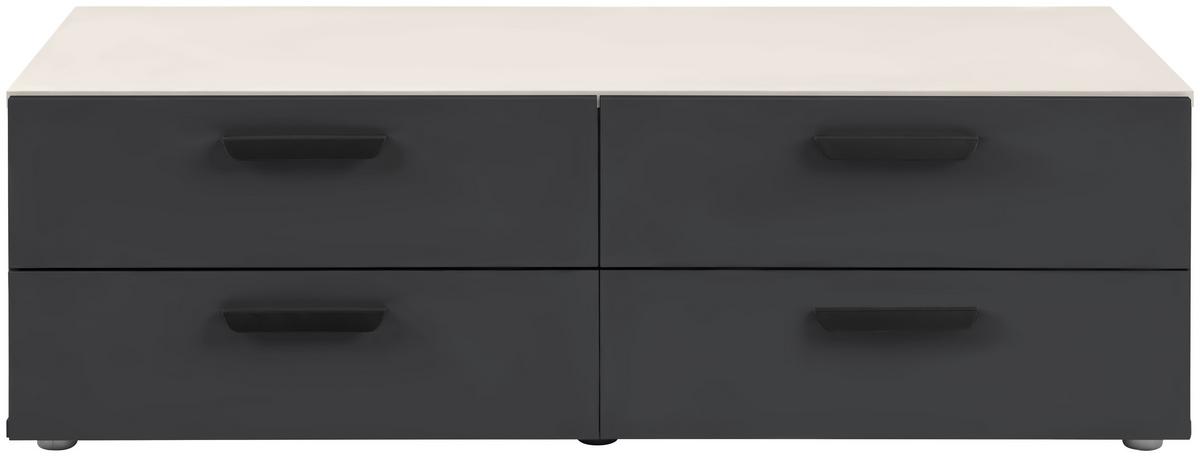 Schubladenbox 74cm Basic Two Kaschmir/Anthrazit - Kaschmir/Anthrazit, KONVENTIONELL, Holzwerkstoff (110,7/35/51,9cm)