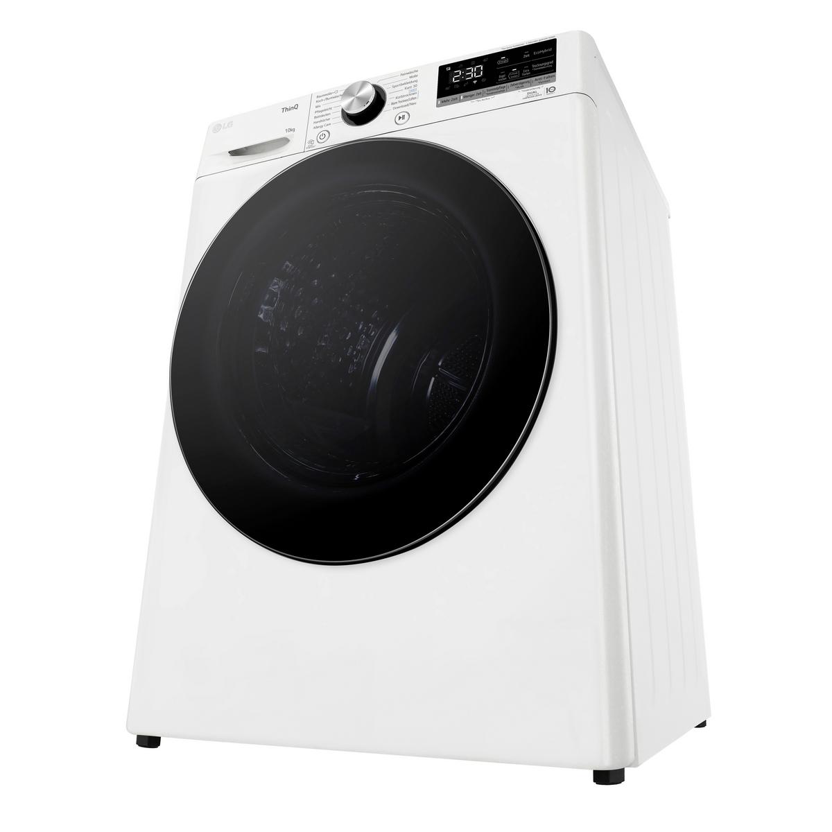 Trockner V9a2xt Weiss - Weiß, Basics, Glas/Kunststoff (60/85/66cm) - LG