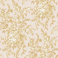 Vliestapete Picardie Pale - Goldfarben, Basics, Papier/Kunststoff (52/1000cm)