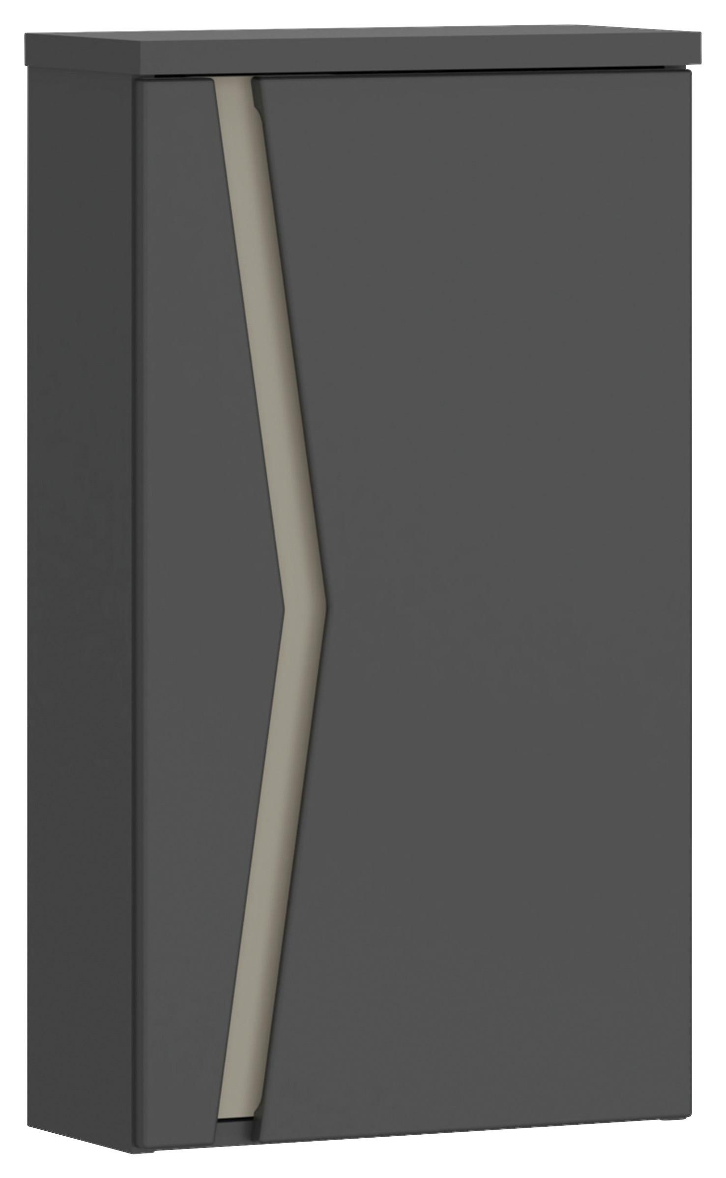 Hängeschrank Manhattan Man Ls5 - Anthrazit, MODERN, Holzwerkstoff (40/72,5/20,3cm) - Luca Bessoni