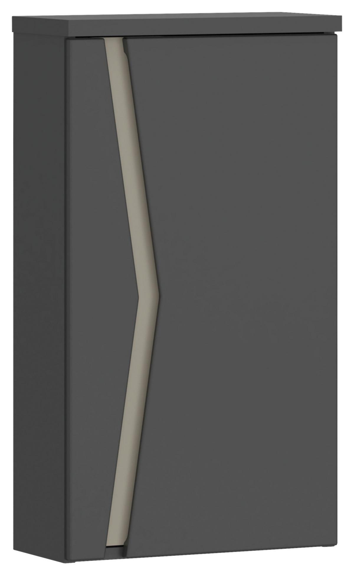 Hängeschrank Manhattan Man Ls5 - Anthrazit, MODERN, Holzwerkstoff (40/72,5/20,3cm) - Luca Bessoni