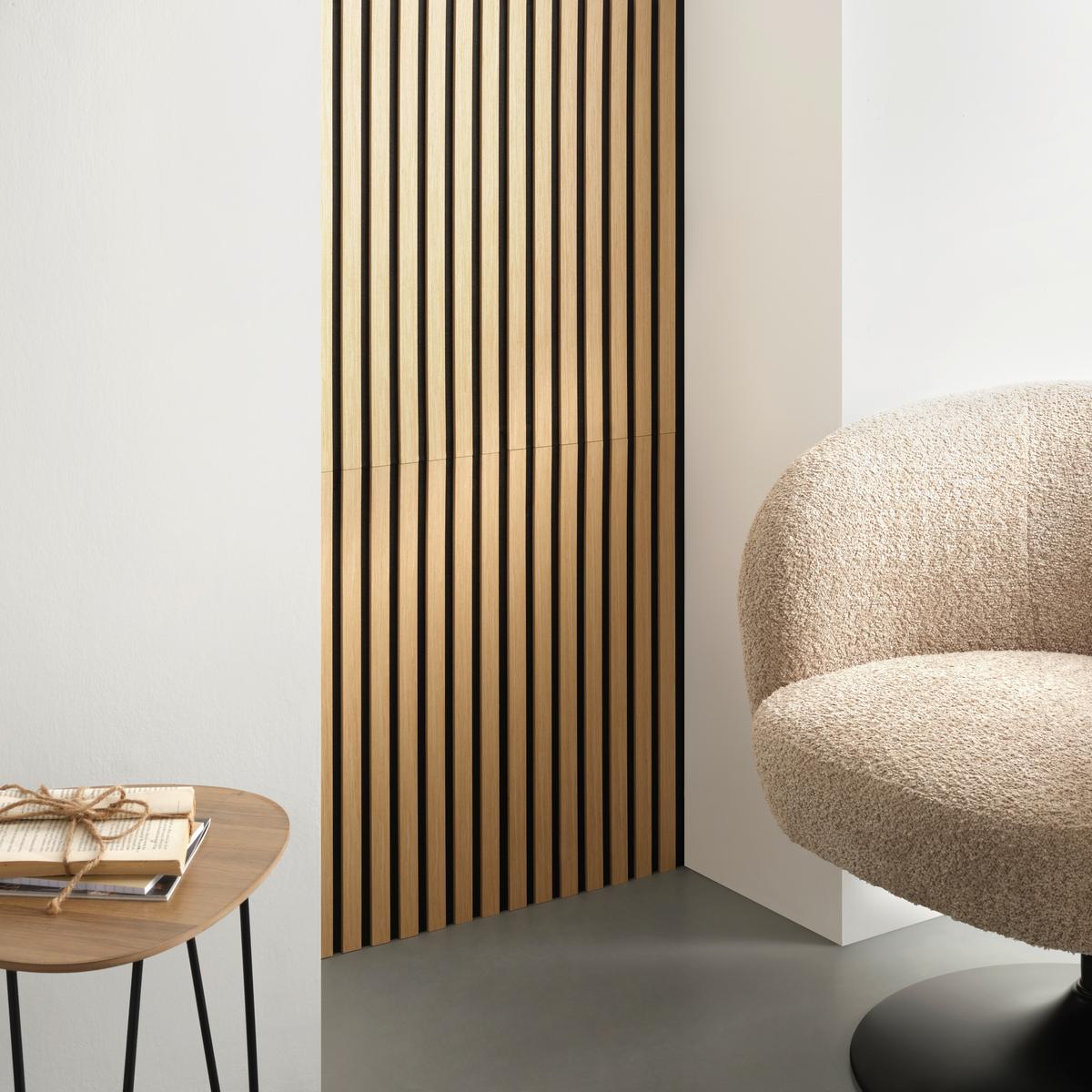 Akustický panel, Ashley, š/v: 60,5/28cm - dub bianco, Modern, drevo/kompozitné drevo (60,5/28/1,2cm) - Mömax