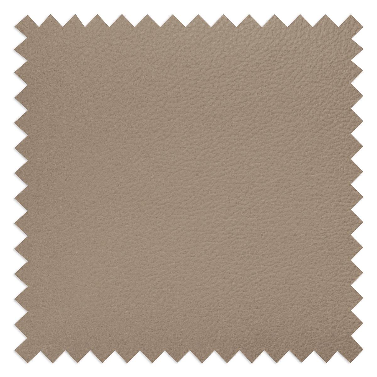 Ecksofa Santos Sahara S: 241 cm - Chromfarben/Sahara, Design, Leder/Textil (241/168cm) - Livetastic