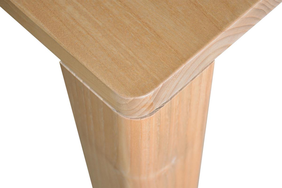 Esstisch Scandi Holz Naturfarben, B: 160 Cm - Naturfarben, ROMANTIK / LANDHAUS, Holz (160/78/90cm)
