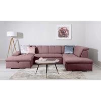 Wohnlandschaft Beere U: 173x328x215 Cm - Beere/Grau, Design, Textil (173/328/215cm) - MID.YOU