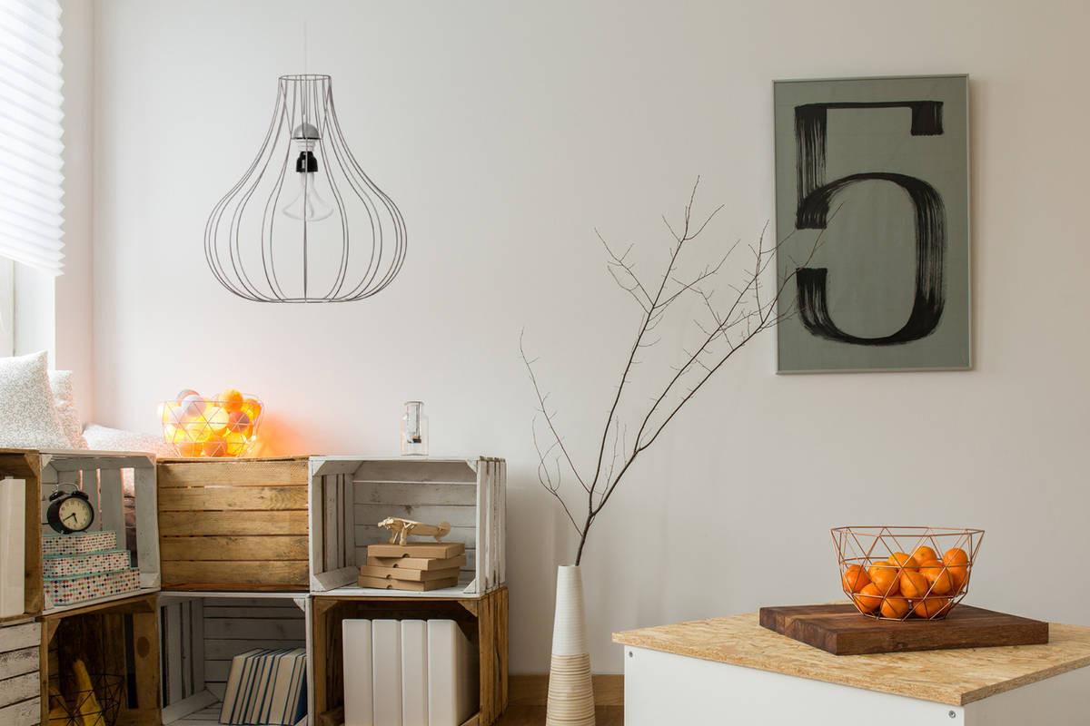 Hängeleuchte Leonie H: 50 cm 1-Flammig - Silberfarben, Trend, Metall (47/50/47cm) - Kayoom