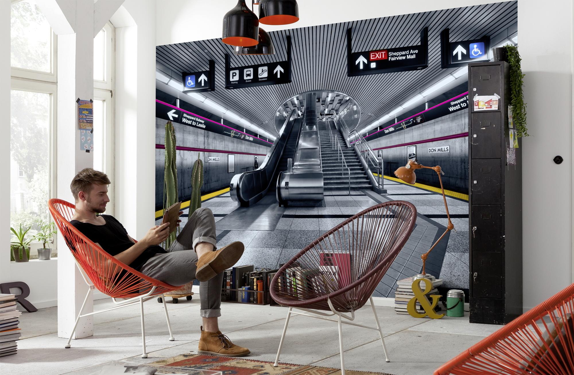 Fototapete Subway - Design, Papier (368/254cm)