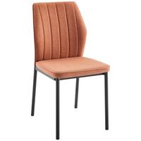 ŽIDLE MIA 2 - černá/terracotta, Basics, kov/textil (44/86/52cm) - Based