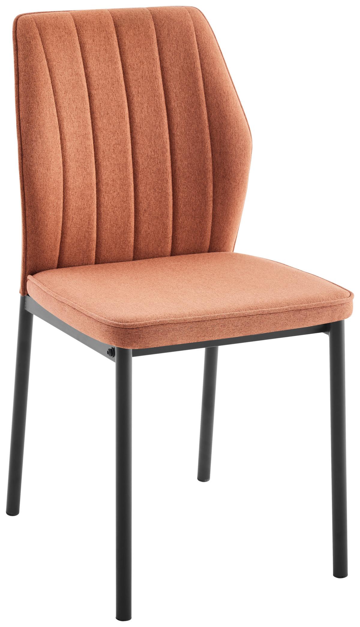 ŽIDLE MIA 2 - černá/terracotta, Basics, kov/textil (44/86/52cm) - Based