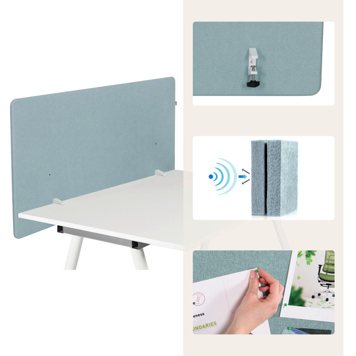 TRENNWAND Flexmiut Blau B: 120cm - Blau, MODERN, Textil (120/62/2cm) - MID.YOU