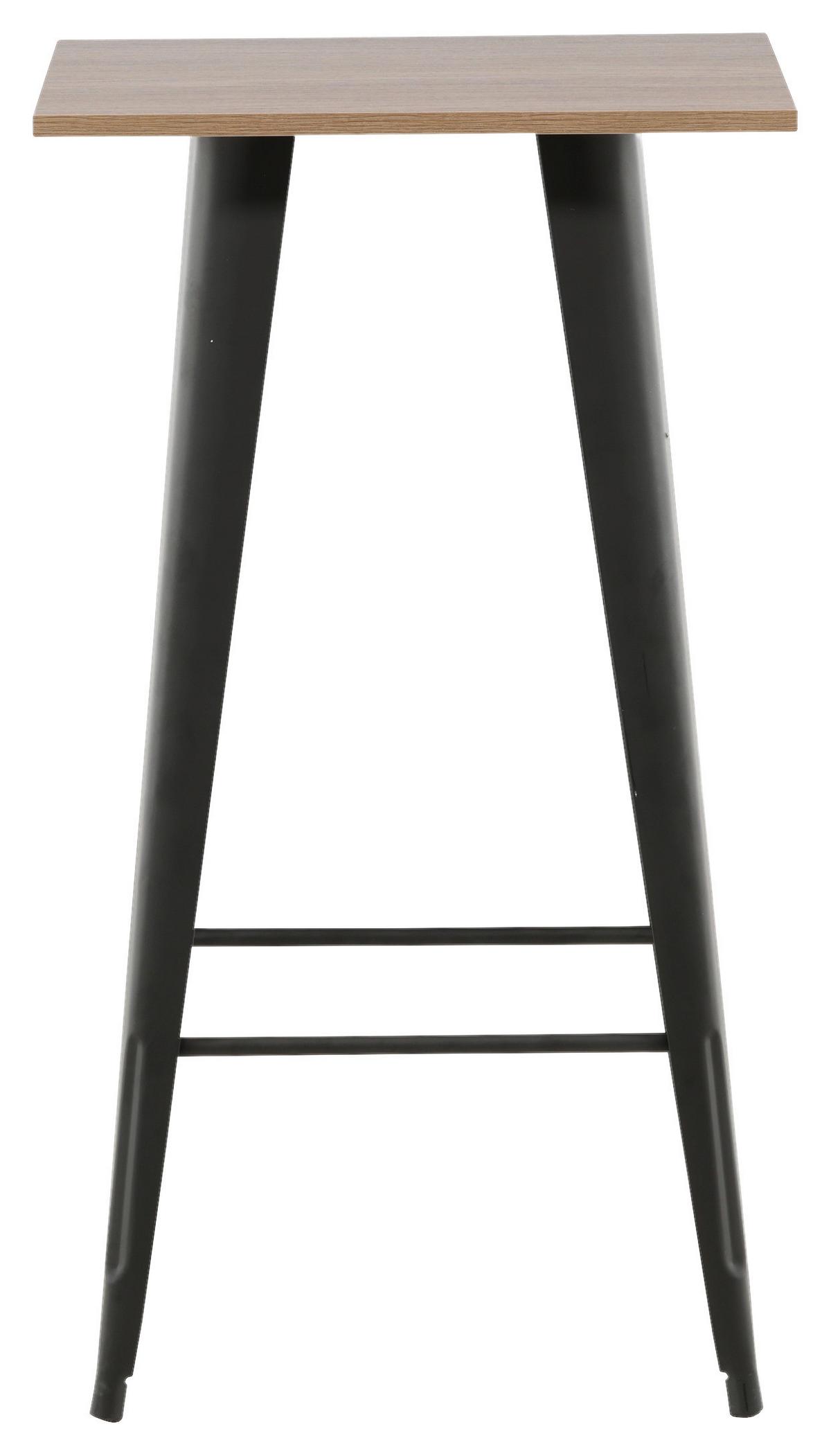 Barhocker Tempe - Beige/Schwarz, Design, Holzwerkstoff/Metall (60/105/60cm) - Livetastic