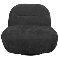 Relaxsessel Bunty Dunkelgrau B: 85 cm - Dunkelgrau/Schwarz, Basics, Textil (85/74/85cm) - Livetastic