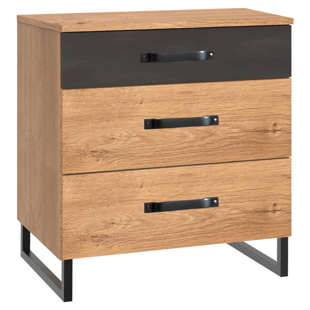 Nachtkästchen Eiche Dekor H: 64 cm Detroit