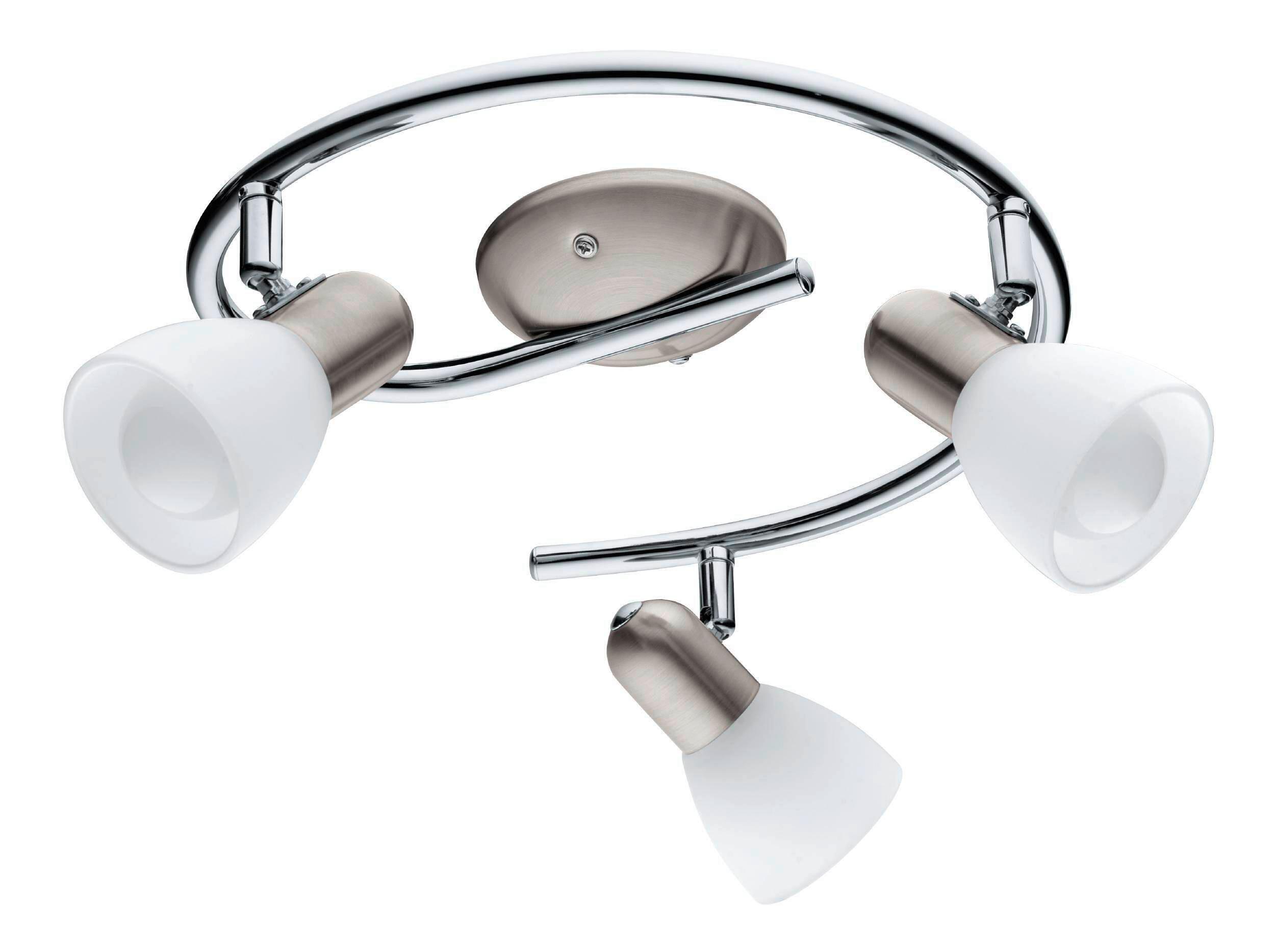 Deckenspots 75299_dakar 6 - Chromfarben/Weiß, Basics, Glas/Metall (29,5/11,60cm) - Eglo