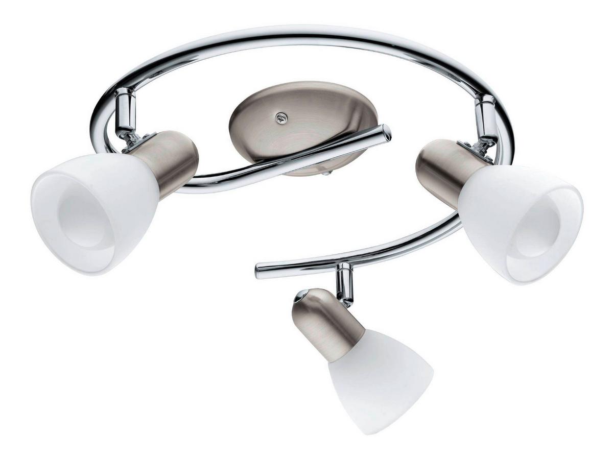 Deckenspots 75299_dakar 6 - Chromfarben/Weiß, Basics, Glas/Metall (29,5/11,60cm) - Eglo