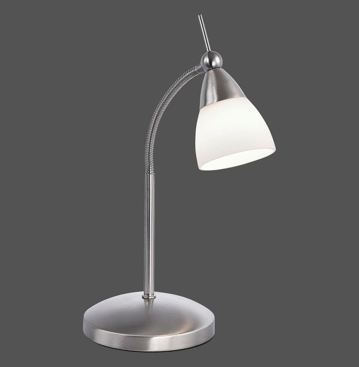 LED-Tischleuchte 4001-55 Pino - Edelstahlfarben, Basics, Glas/Metall (30/29.5/45cm) - Paul Neuhaus