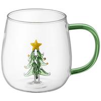 TEEGLAS Lumi - Waldgrün/Klar, Design, Glas (9/9cm) - Luca Bessoni