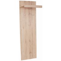 Vešiakový panel MALTA - farba duba, Modern, kompozitné drevo (50/195,4/28,2cm)