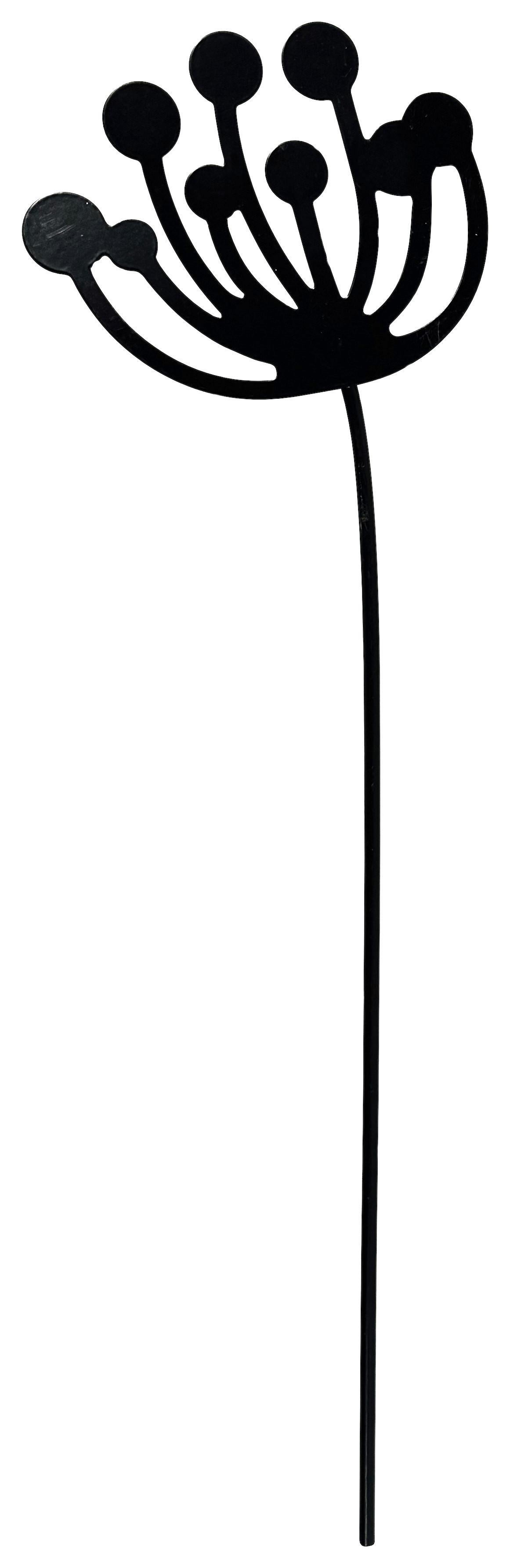Dekoblume Lars - Schwarz, KONVENTIONELL, Metall (12/0,5/40cm) - Luca Bessoni