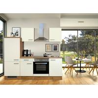 Küchenblock Avila Eiche/Magnolie B: 220 cm - Eichefarben/Magnolie, MODERN, Holzwerkstoff (220cm) - FlexWell