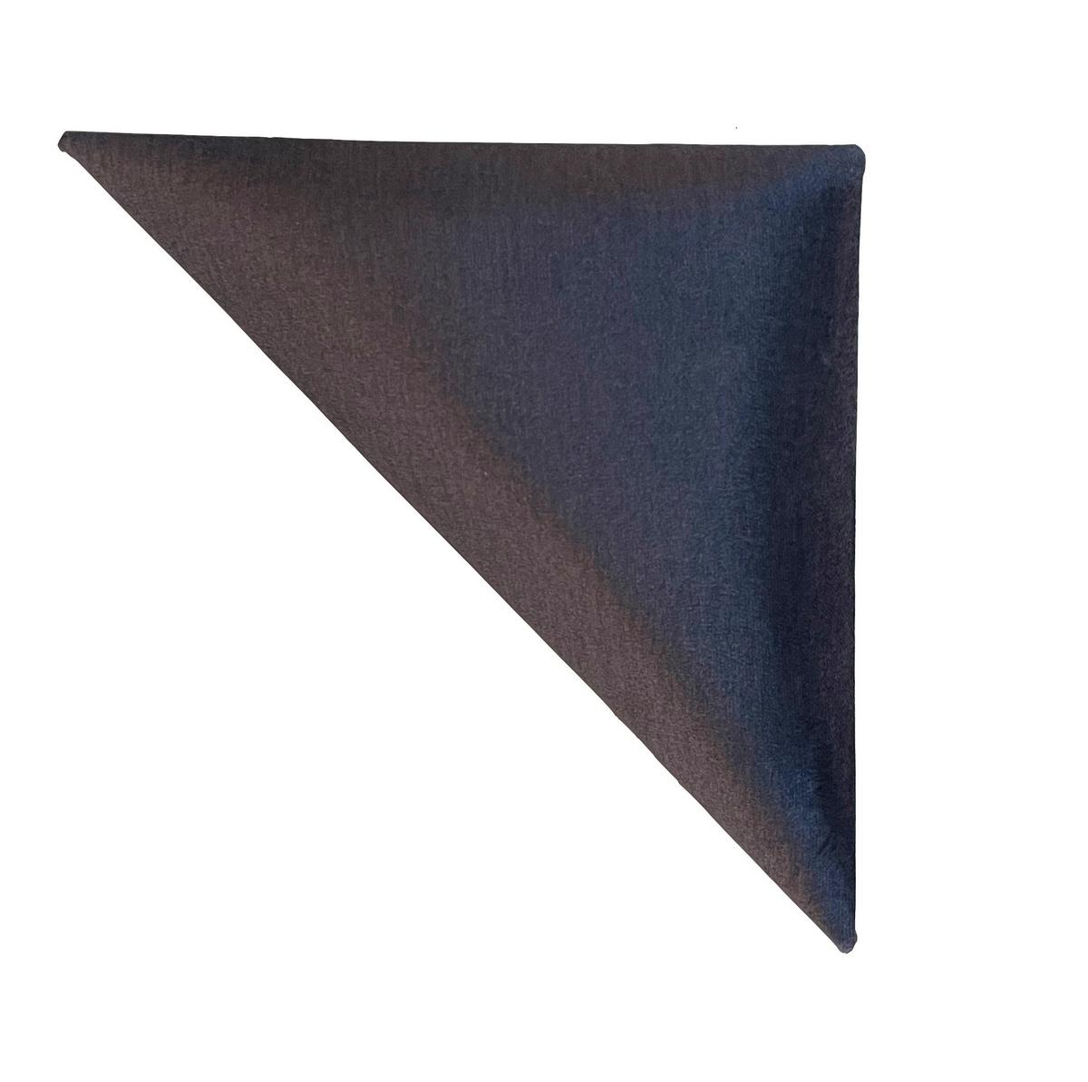 čalouněný panel 2ks, 30x30cm trojúhelník, antracitová - antracitová, Basics, textil (29,5/29,5/4cm) - MID.YOU