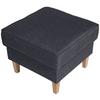 Hocker Lorris - Blau/Buchefarben, Design, Textil (53/45/53cm) - Max Winzer