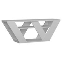 Lowboard Pipralla Fernsehtisch - Weiß, Design, Holzwerkstoff (110/30/40cm) - Livetastic