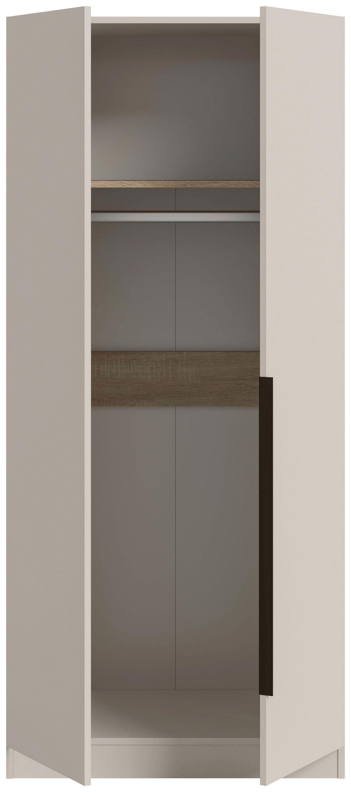 DREHTÜRENSCHRANK Kopenhagen Kaschmir B: 80cm - Kaschmir, MODERN, Holzwerkstoff (80/181/52cm) - Livetastic