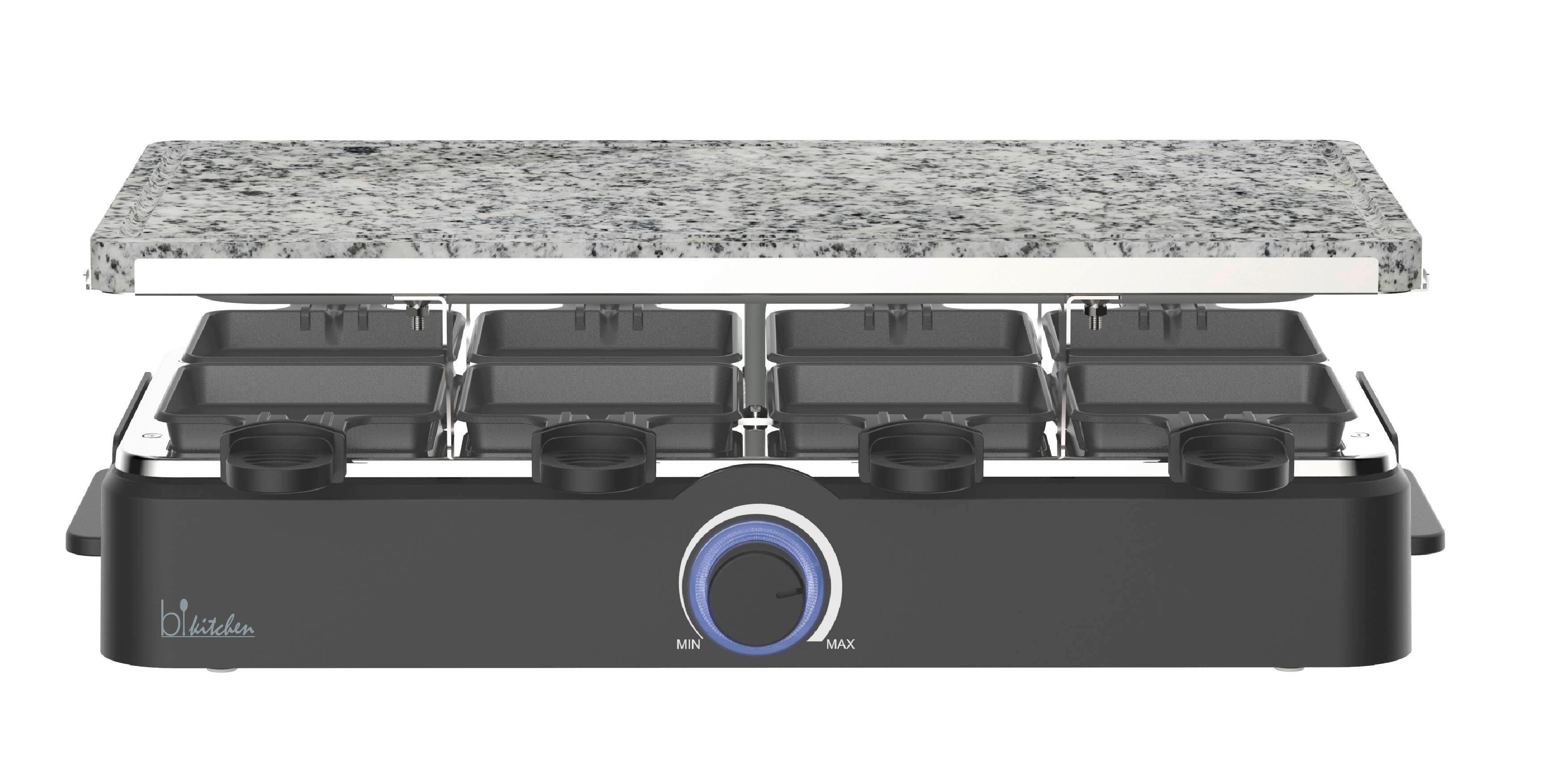 Raclette-grill B-Kitchen Grill 900 - Edelstahlfarben/Schwarz, Basics, Kunststoff/Stein (44,5/14,5/22,7cm)