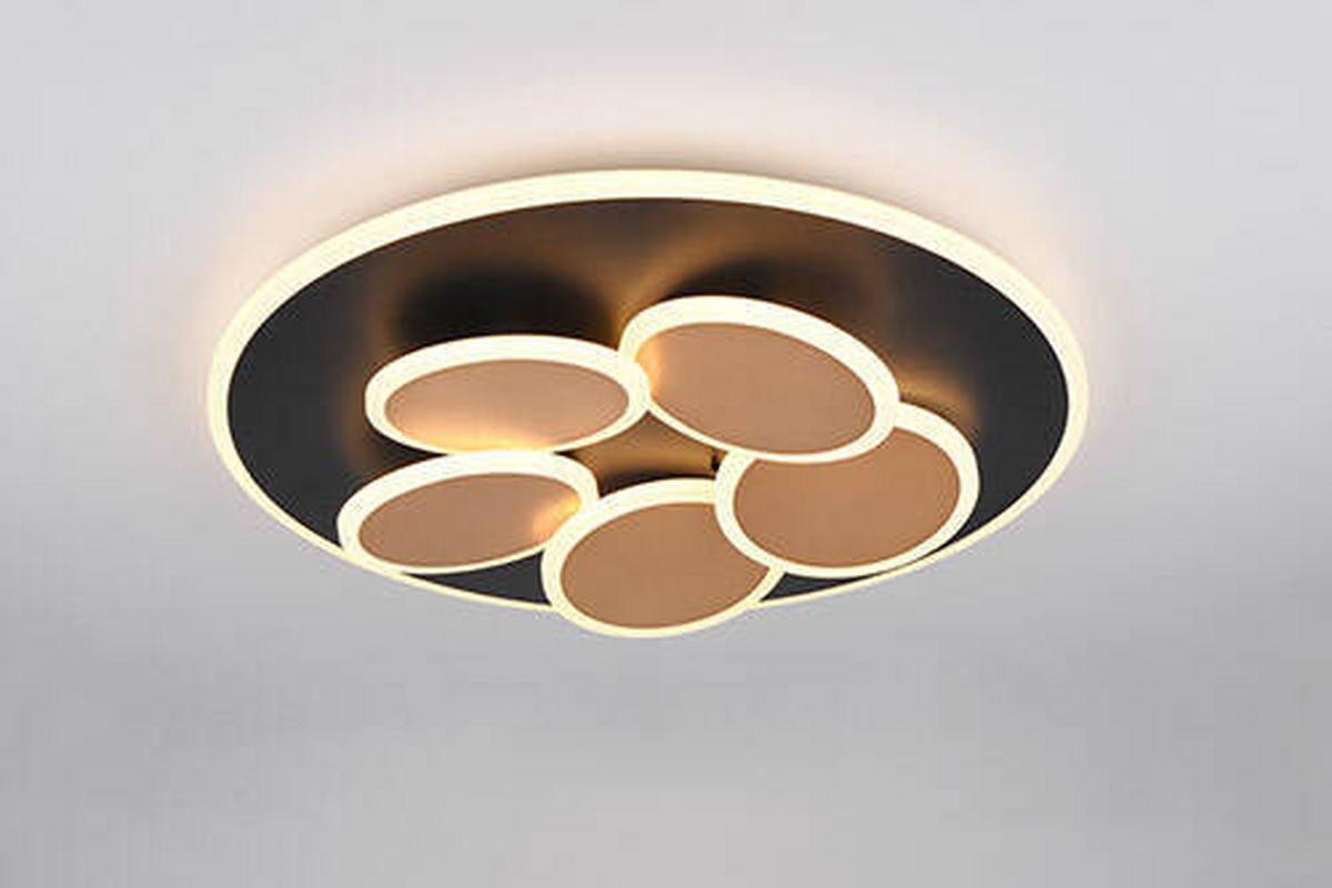 LED-Deckenleuchte 653210680 Mandala - Goldfarben/Schwarz, Design, Metall (49/7.5cm) - Trio Leuchten