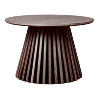 Couchtisch Osaka Dunkelbraun B: 70cm - Dunkelbraun/Schwarz, Design, Holz/Textil (70/70/45cm) - MID.YOU
